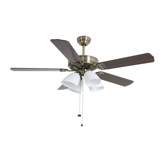 Gambar Kipas Angin Baling Dekorasi Plafon MT Edma Royal Plus 52inch 4 Lampu - AntiqueBrush dari Kharisma Electric undefined Tokopedia