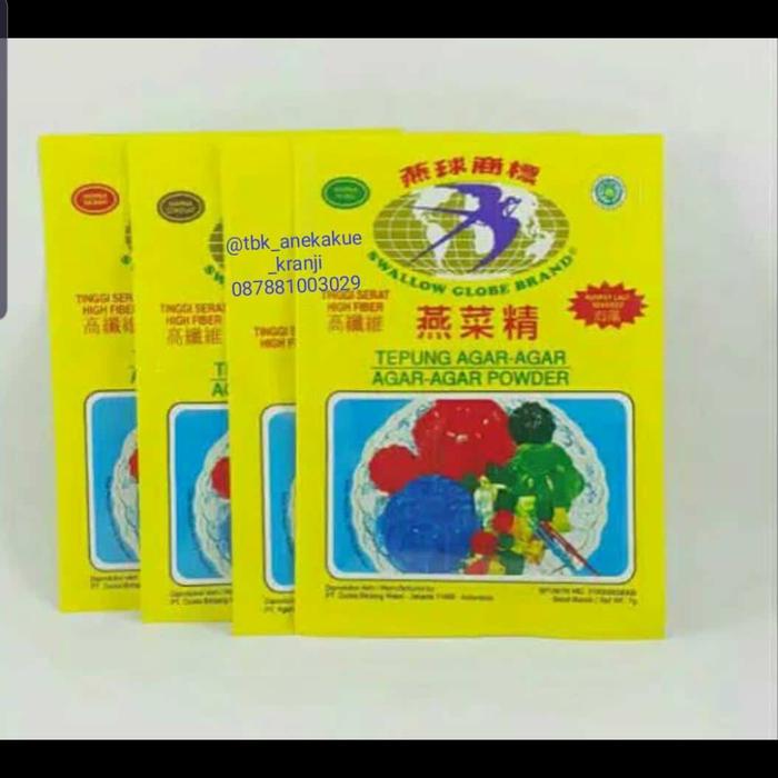 Gambar Agar-Agar Swallow Globe Brand 7 gram - Hijau dari Toko Aneka Kue Kranji undefined 3 Tokopedia