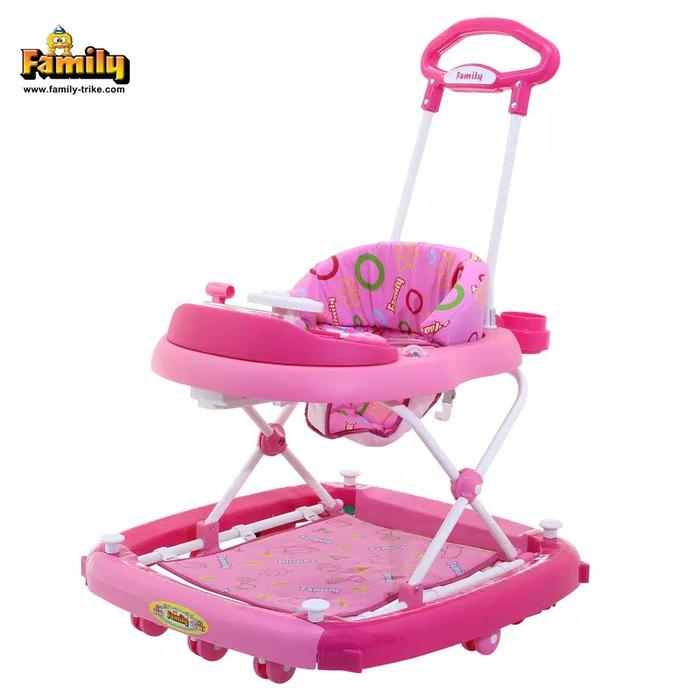 Gambar Baby Walker Family 2121 Car Stir Ayun Music / Alat Bantu jalan Bayi - pink dari Bunda Irma Susanti undefined Tokopedia