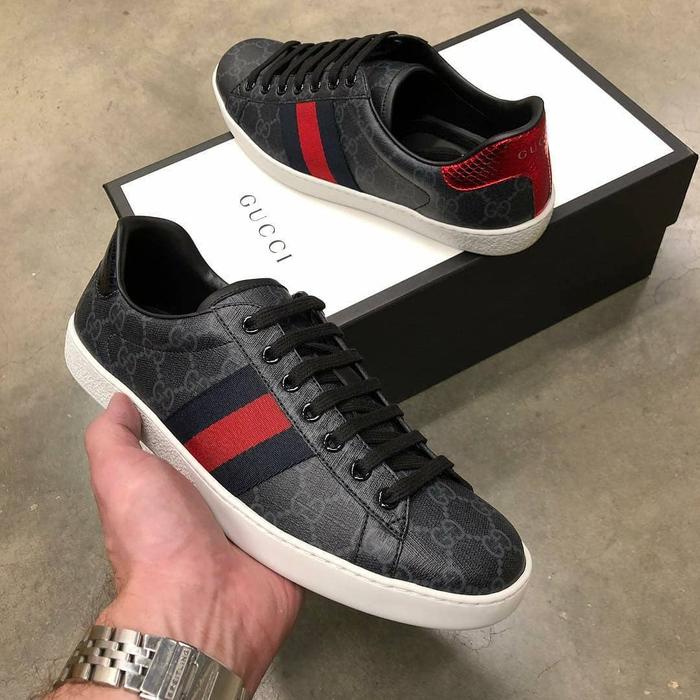 gucci ace grey