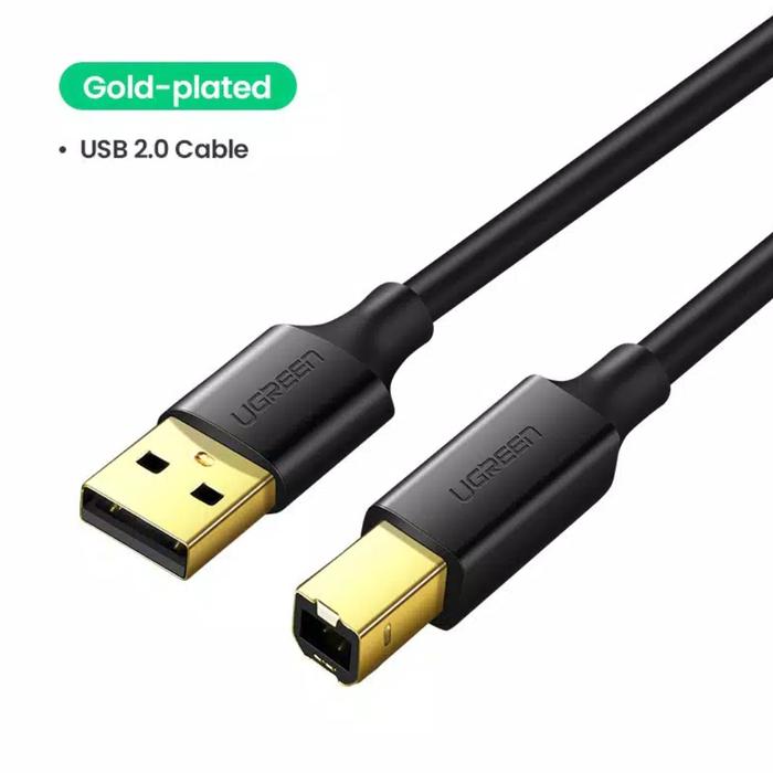 Gambar Ugreen Kabel Printer Scanner Usb 2.0 / Usb 3.0 Male to Usb Type B Male - USB 2.0 GOLD-3M dari realstar undefined Tokopedia