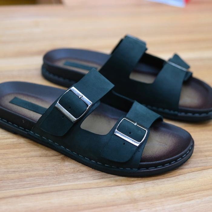 Gambar Sandal Kulit ADLOS 203 - Hitam, 41 dari Toko sepatu sinar baru undefined Tokopedia