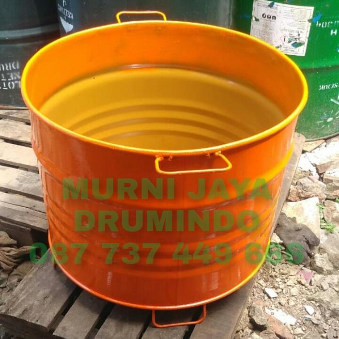 Gambar Drum sampah / drum tanaman / drum pembakaran 100 liter tanpa tutup dari MURNI JAYA DRUMINDO undefined Tokopedia