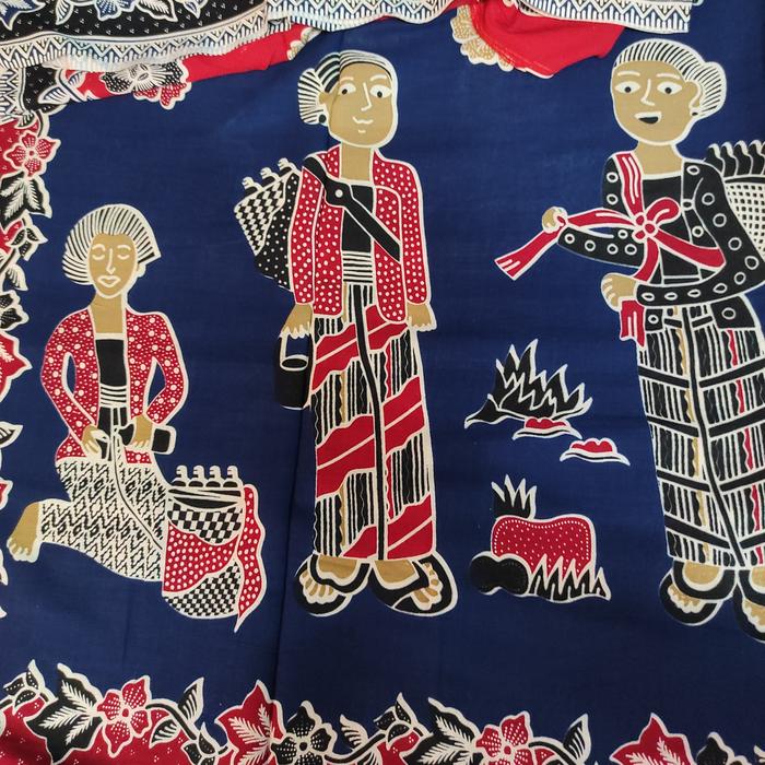 Gambar ATASAN BLUS BATIK PARIS PREMIUM - Biru, S dari Batik Beata undefined Tokopedia