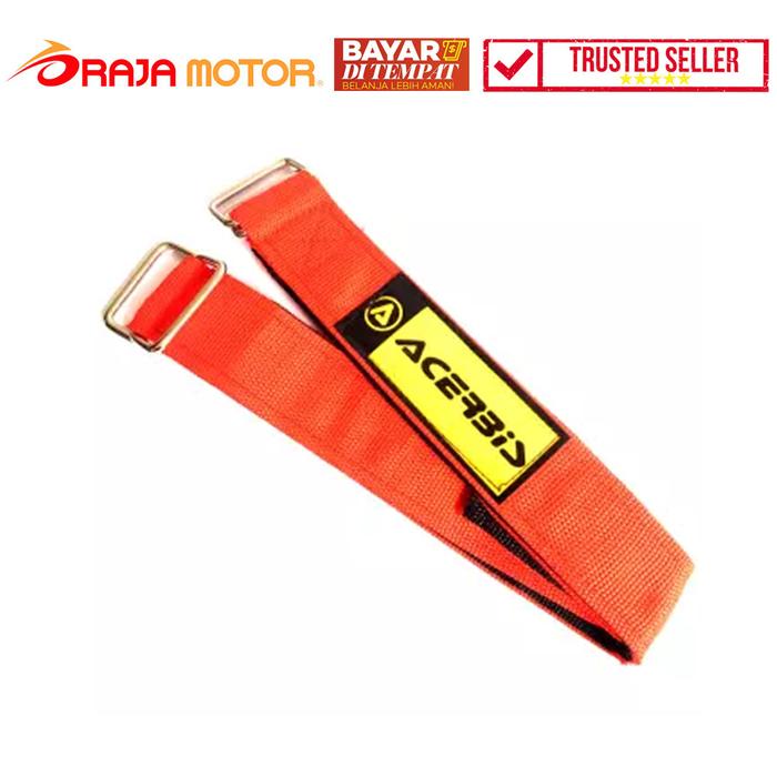 Gambar PROMO RajaMotor Tali Tie Down Trail 110cm Model Acerbis - Merah dari Raja Motor Online undefined Tokopedia
