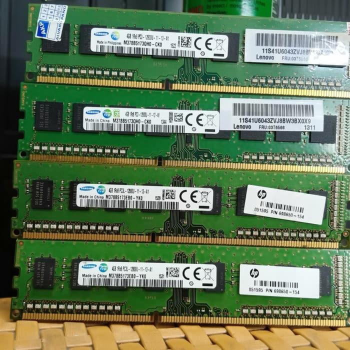 Jual ram samsung 4b ddr3 12800u Kota Administrasi Jakarta Pusat