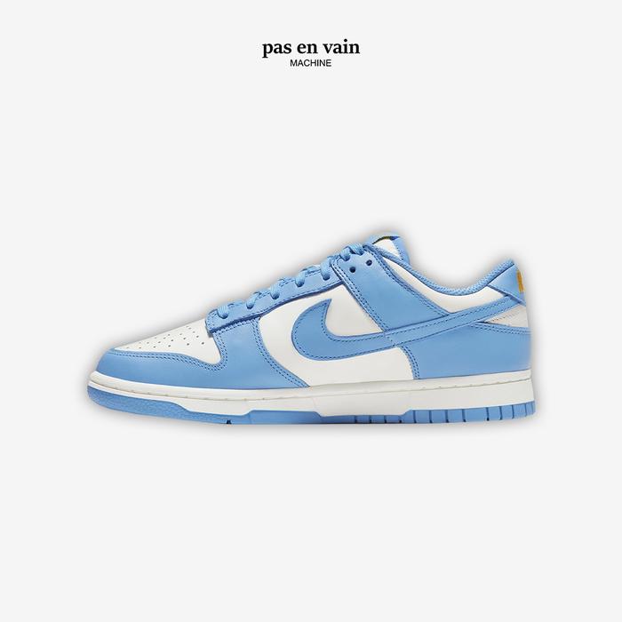 dunks white and blue