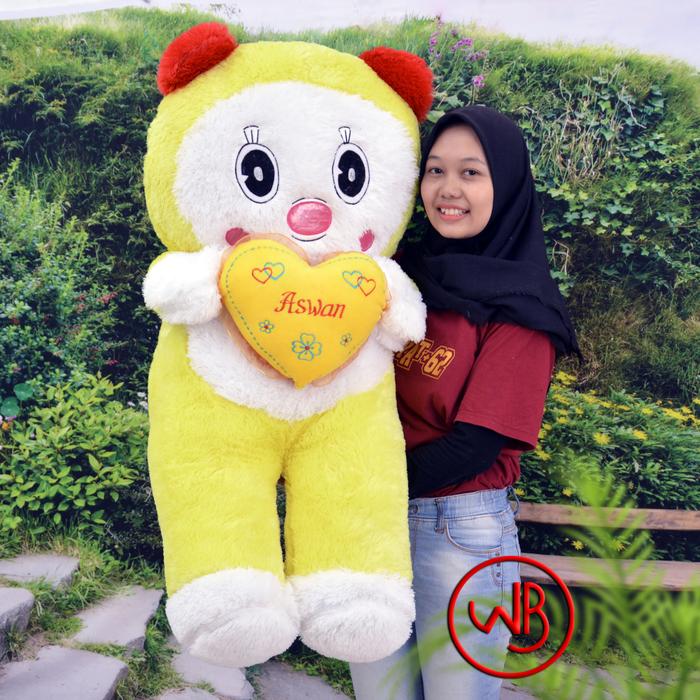 Gambar boneka doraemon berdiri jumbo 1 meter - doraemon pink, tanpa custom dari yank shop undefined Tokopedia