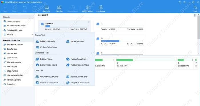 Aomei Partition Assistant Freeware Migrate Os To Ssd Aomei