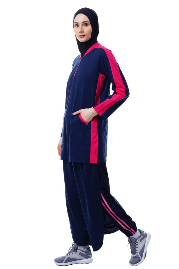 Gambar Rok Celana Olahraga Rocella Trainy, Training Muslimah Lotto Super - Navy, S-M dari Rocella.store undefined Tokopedia