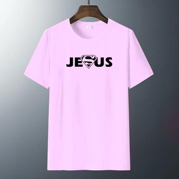 Gambar Kaos Rohani Jesus / Baju Rohani Kristen / Tshirt Unisex / Kaos Wanita - Baby Pink, S dari TSU CLOTH undefined Tokopedia