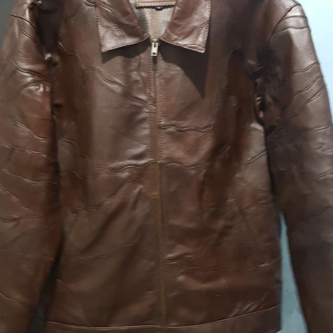 Gambar jaket kulit sambung..100% kulit asli - batik custom, L dari rahman leather undefined Tokopedia