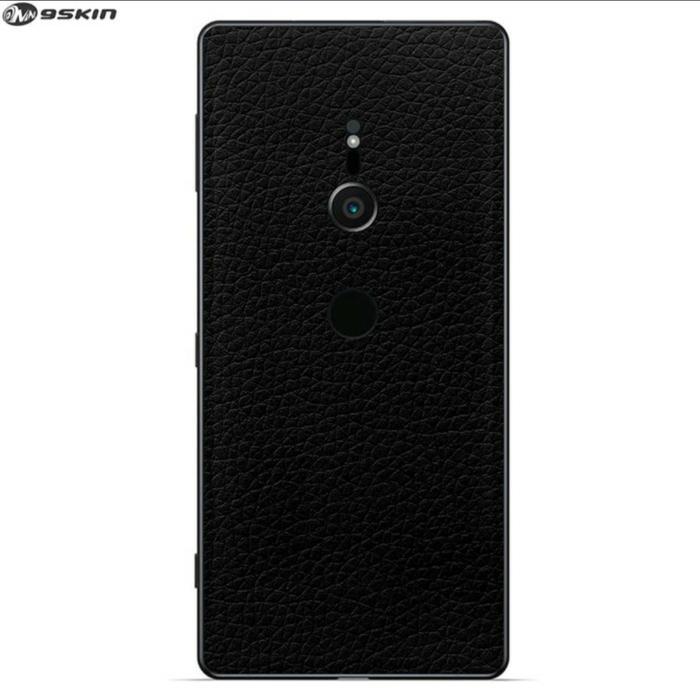 Gambar 9Skin - Premium Skin Protector Sony Xperia XZ2 - Garskin 3M Leather - Black Leather dari PioPedia undefined Tokopedia