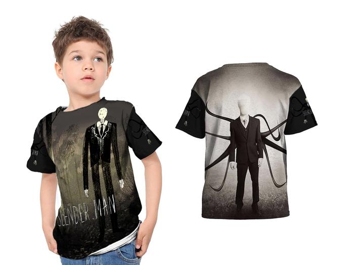 Gambar Kaos Anak Terbaru Design SLENDERMAN 3D FullPrint - ART 4, S dari NEOJersey_NEW undefined Tokopedia