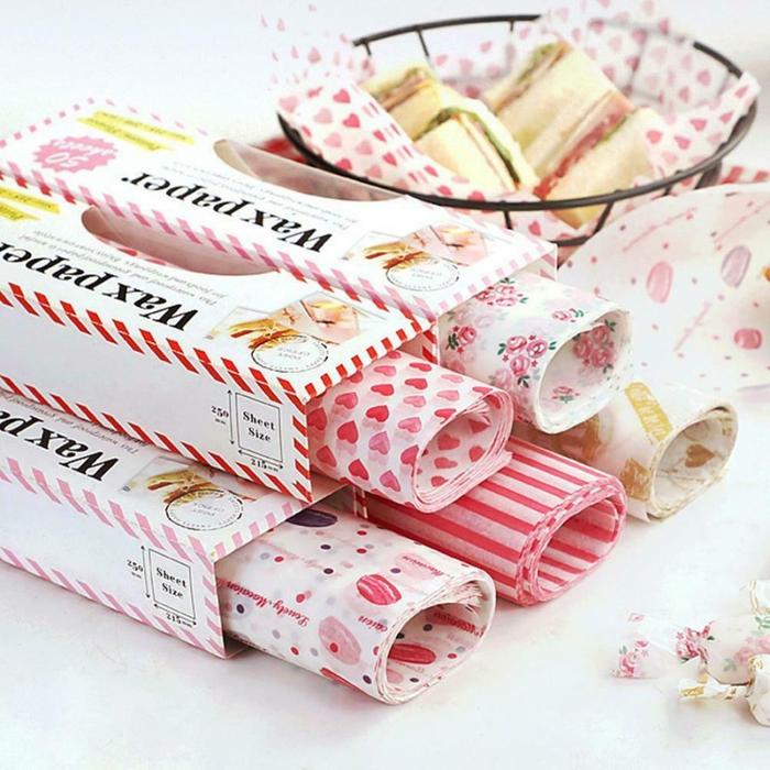 Gambar Wax paper / baking paper motif / kertas roti dari Shopnitz undefined Tokopedia
