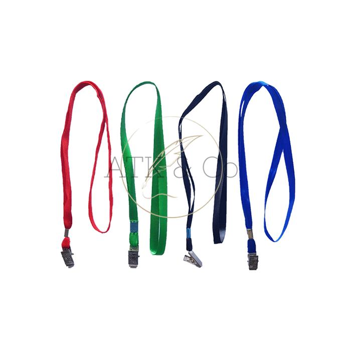 Gambar Tali Name Tag Gantungan ID Card Lanyard Nylon Warna Warni - Hitam dari ATK & Co Kota Bandung Tokopedia