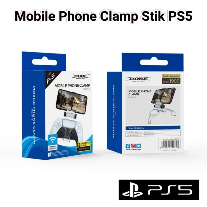 Gambar DOBE Mobile Phone Clamp PS5 Stik Holder Controller PS 5 Klip Clip dari waroengame M2SQ undefined Tokopedia