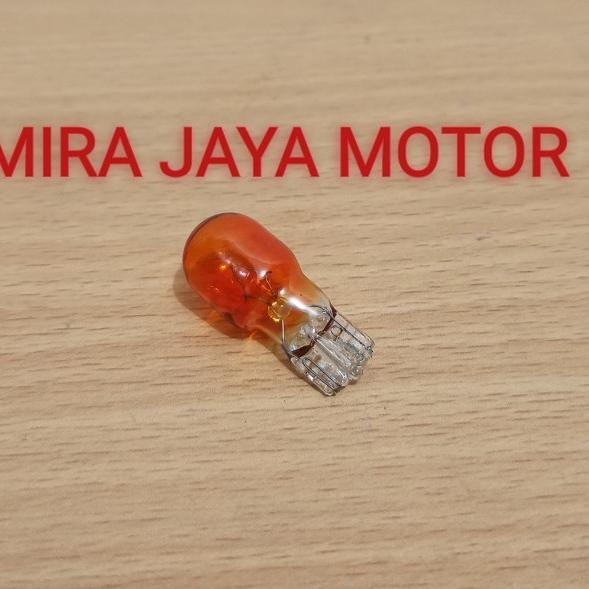 Gambar BOHLAM SEN ORANGE TANCAP COLOK T13-12V-10W dari miraa jaya motor undefined Tokopedia