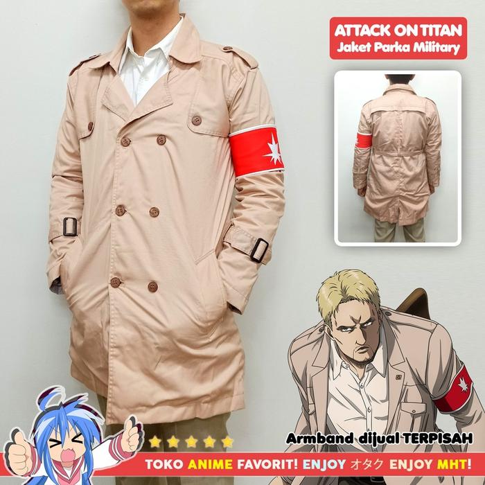 Jual jaket attack on titan military 