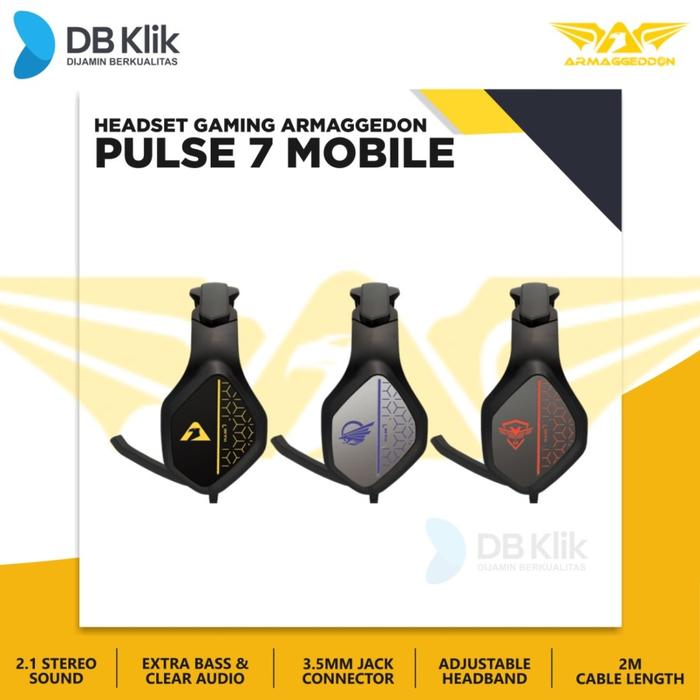 Gambar Headset Gaming Armaggeddon PULSE 7 Mobile Wired - Armaggeddon PULSE 7 - Kuning dari DBklik Semarang undefined Tokopedia