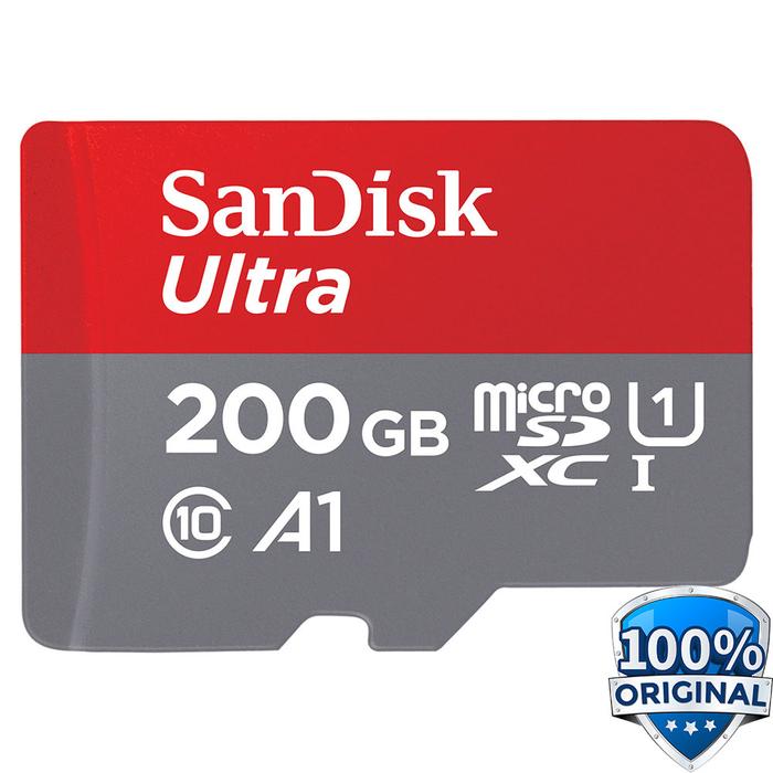 Gambar SANDISK ULTRA A1 MICRO SD 200 GB MEMORY CARD HP 100Mbps MicroSD 200GB dari Best Tekno Store undefined Tokopedia