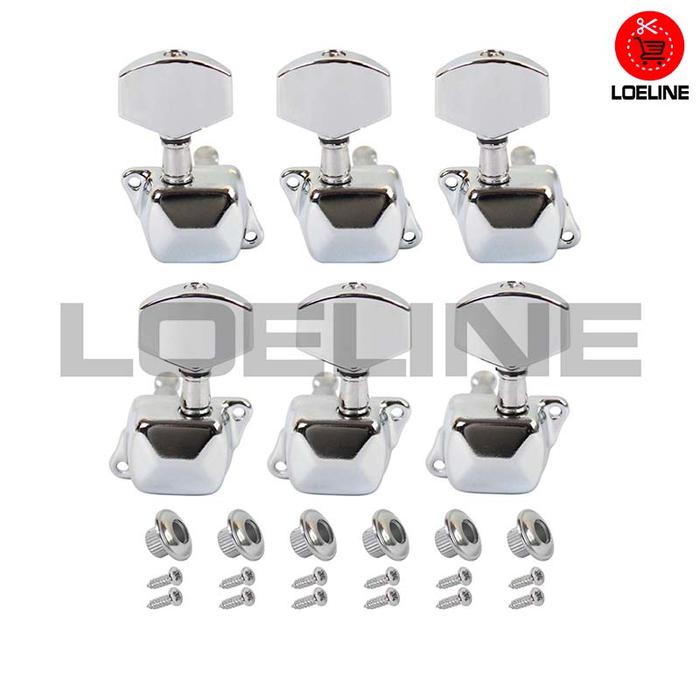 Gambar Dryer Putaran Gitar Tuning Peg Akustik Kotak D10 Stainless - 1 Set 3R 3L dari Loeline undefined Tokopedia