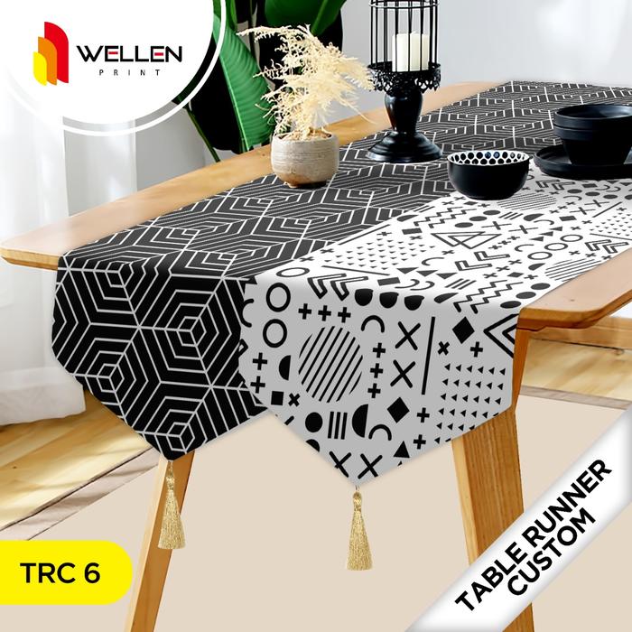 Gambar WELLEN PRINT - Cetak Taplak Meja Custom edisi Imlek / Print Table Runner CNY 2 sisi Bolak Balik - S, Custom Design dari WELLEN PRINT OFFICIAL undefined Tokopedia