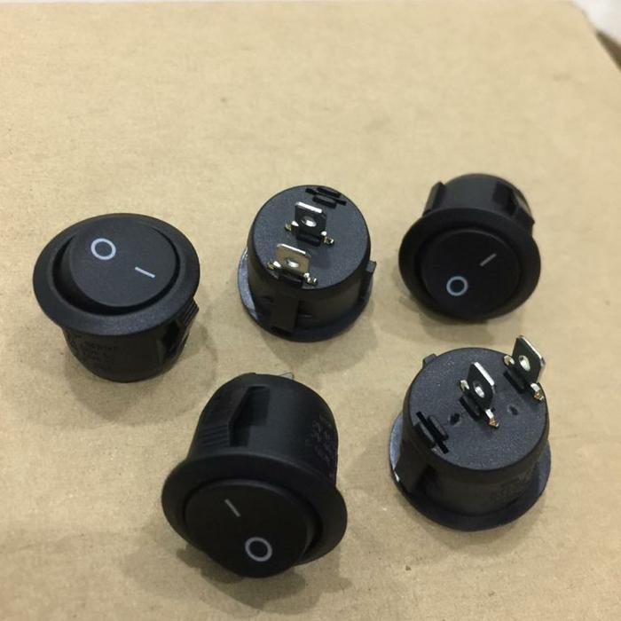 Jual tombol sakral on off 2 pin tombol hitam bulat switch on off - Kota ...