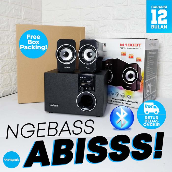 Gambar Speaker Bluetooth Advance M180BT Original - AD-M180bt dari Thelapak undefined Tokopedia