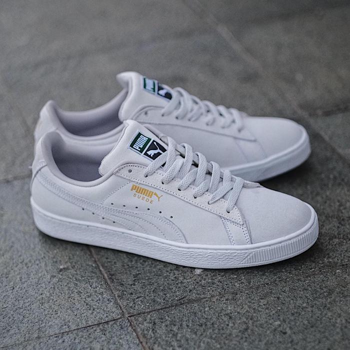 puma suede full white