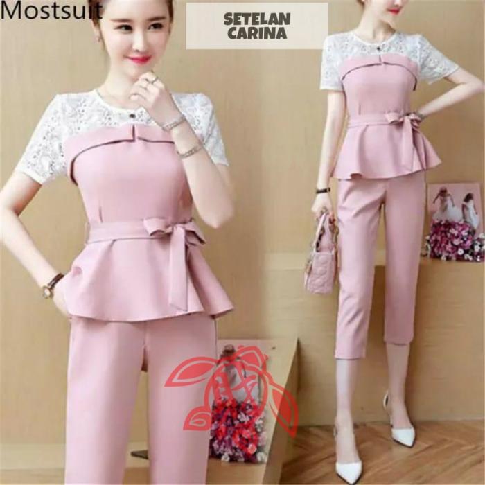 Gambar setelan remaja wanita jaman sekarang lengan panjang trenmasakini FIT L - dusty, L dari Mia_official99 undefined Tokopedia