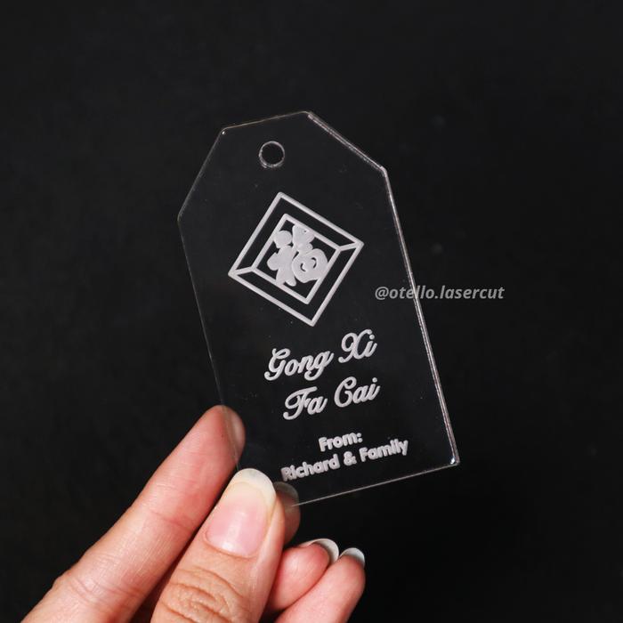 Gambar Custom Hang Tag Imlek Akrilik Gantungan CNY Hampers Tag Hampers Sincia - 01 dari Otello Studio undefined Tokopedia
