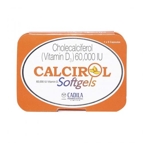 Gambar Cholecalciferol Vitamin D3, Calcirol 60000 IU Softgels, 8 Capsules dari handpickedd undefined Tokopedia