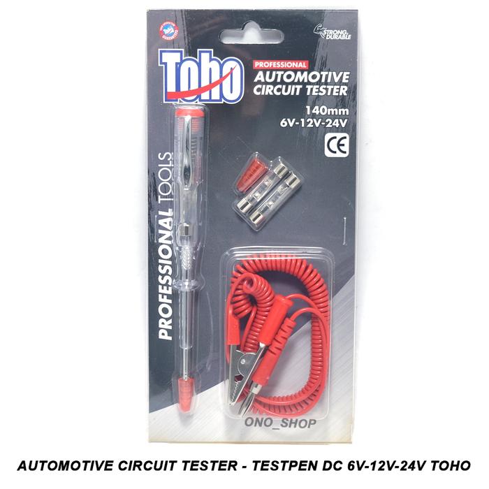 Gambar Automotive Circuit Tester - Testpen DC 6V-12V-24V Toho dari Ono Shop undefined Tokopedia
