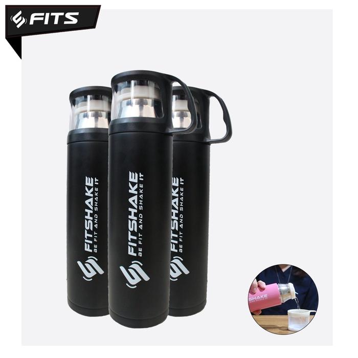 Gambar Termos SFIDN FITS Permafrost Shaker Bottle Thermos Tumbler Stainless - Versi 1, Hitam dari SFIDN FITS Shop undefined Tokopedia