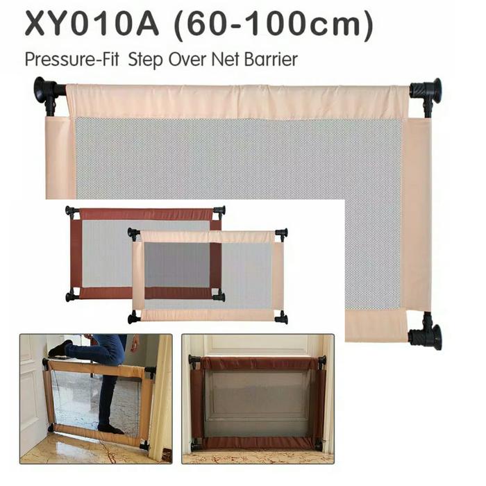 Gambar Baby Safe XY010A [60-100cm] Pagar Pengaman Anak Safety Gate Net Guard - Beige dari MOMOY'SHOP undefined Tokopedia