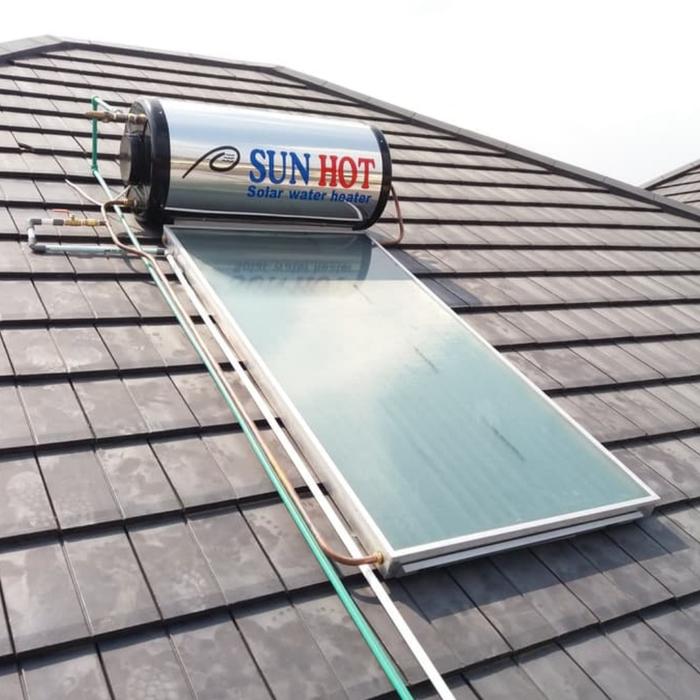 Gambar DP SUN HOT Solar Water Heater SS 125 L. WA : 08989805769 dari TOKO SOLAR WATER HEATER undefined Tokopedia