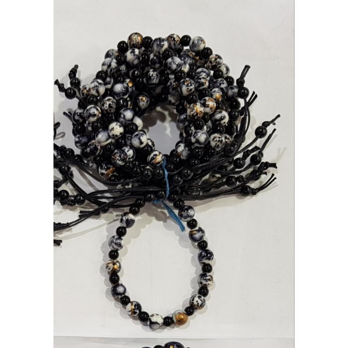 Gambar Gelang Monte Blorok Bulat 8mm Kombinasi Batu 5mm Etnik Osrot Grosir - Hitam dari Giri Ayu undefined Tokopedia