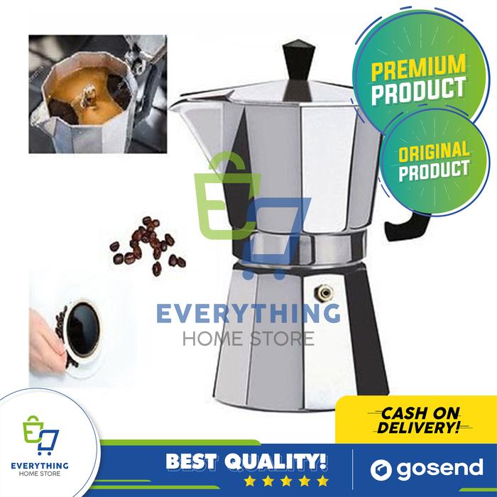 Gambar Moka Pot Kepler ORIGINAL 600 mL 12 Cup dari Everything Home Store undefined Tokopedia