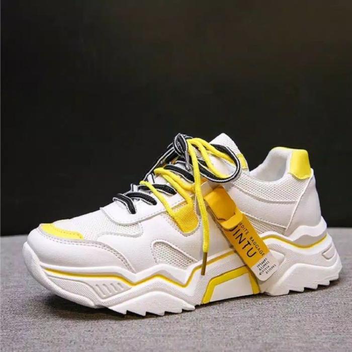 Jual Sepatu Sneaker Korean Jintu Original Murah Merah Muda, 38