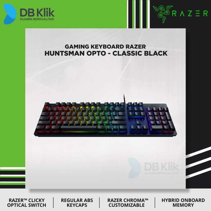 Keyboard Gaming RAZER Huntsman OPTO Mechanical Switch Light and Clicky