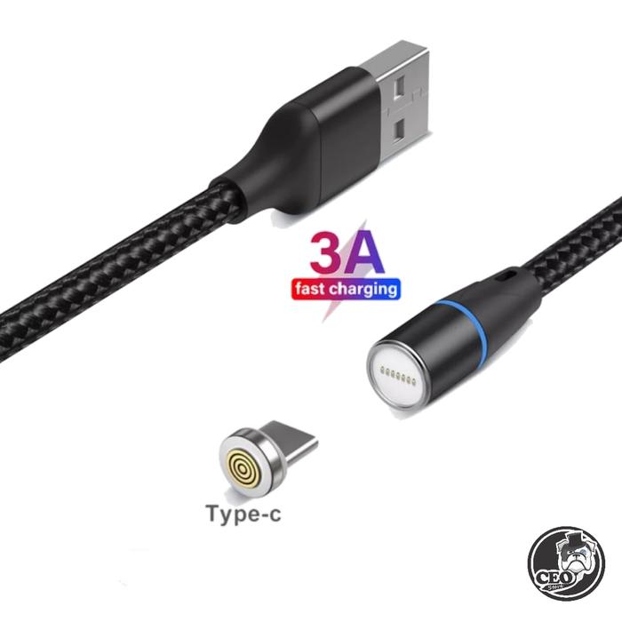 Gambar kabel data type c 3A fast charging 2m - black, 2METER dari CeostoreID undefined Tokopedia