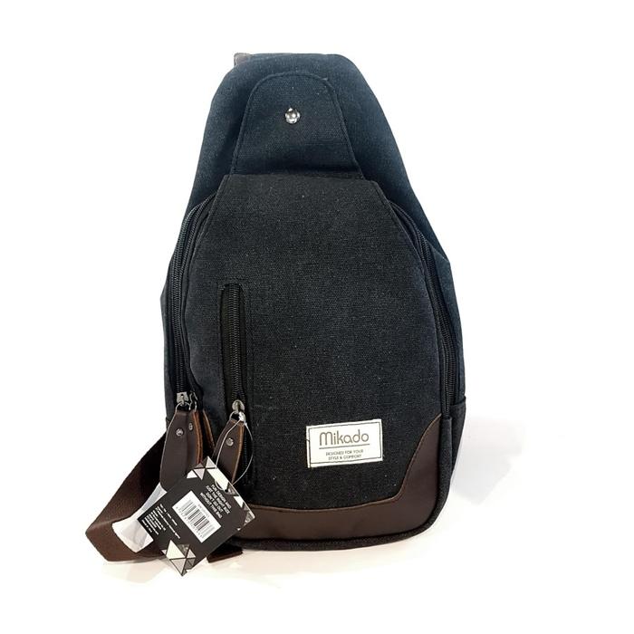 Gambar Tas Selempang Mikado Shoulpack / travel pouch organizer, tas aksesoris, storage bag travel - Black dari MIkado Giftshop Kota Administrasi Jakarta Pusat Tokopedia