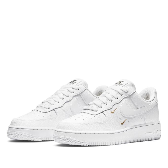 Nike Air Force 07 Essential Mini Swoosh Metallic Gold