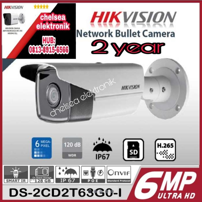 Gambar IPCAM HIKVISION POE ONVIF 6 MP GARANSI RESMI 2 TAHUN dari CHELSEA ELEKTRONIK undefined Tokopedia