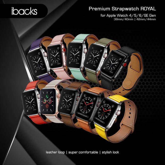 Apple Iwatch Leather Strap WsC® Defiant Light Brown Apple Watch