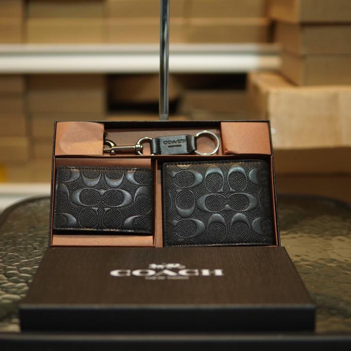 Jual Coach wallet leather 100% original (Dompet pria/ Dompet