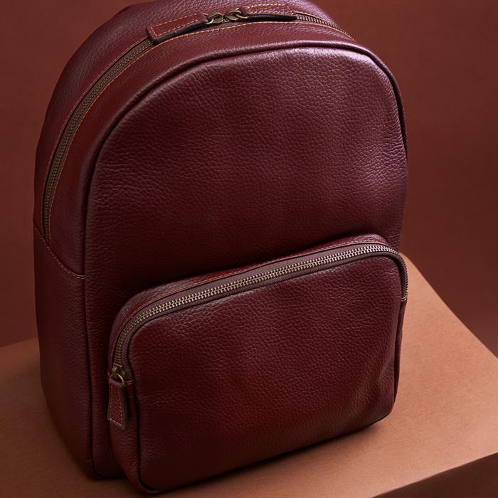 Gambar GK Tas Punggung Kulit Asli / Tas Backpack Kulit - GK Basic Backpack - Coklat Tua dari Garut Kulit_NEW undefined Tokopedia