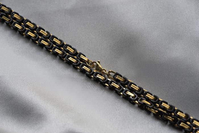 Gambar Nine Worlds Multi Purpose Chain - Silver Black Gold PVD kalung gelang rantai Antikarat Pria - black-gold dari Nine Worlds undefined Tokopedia