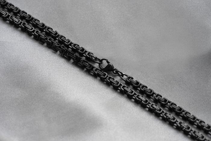 Gambar Nine Worlds Multi Purpose Chain - Silver Black Gold PVD kalung gelang rantai Antikarat Pria - black dari Nine Worlds undefined Tokopedia